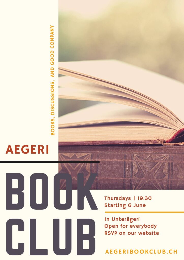 Aegeri Book Club Flyer